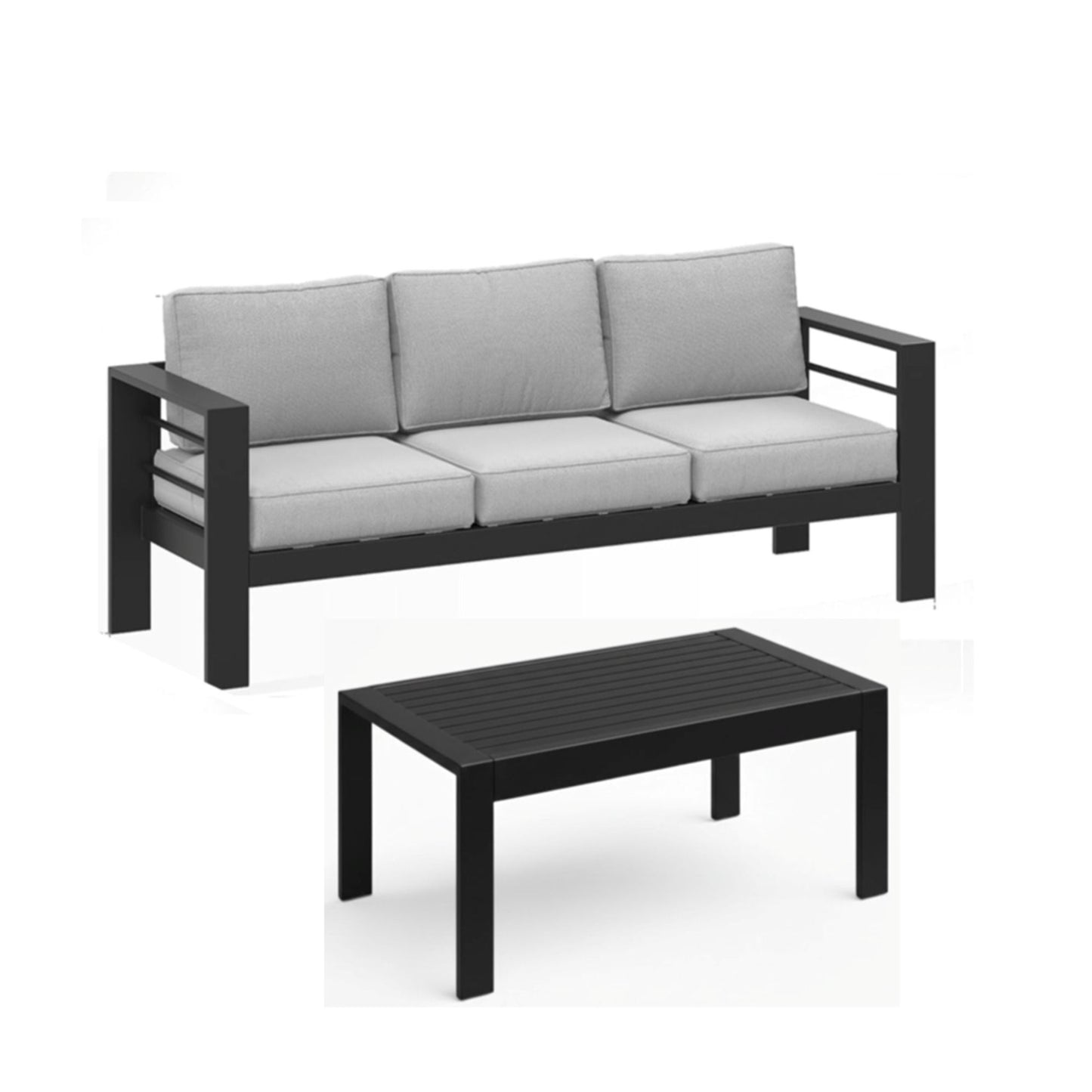 Outdoor Patio Set, All-Weather With Thick Cushions