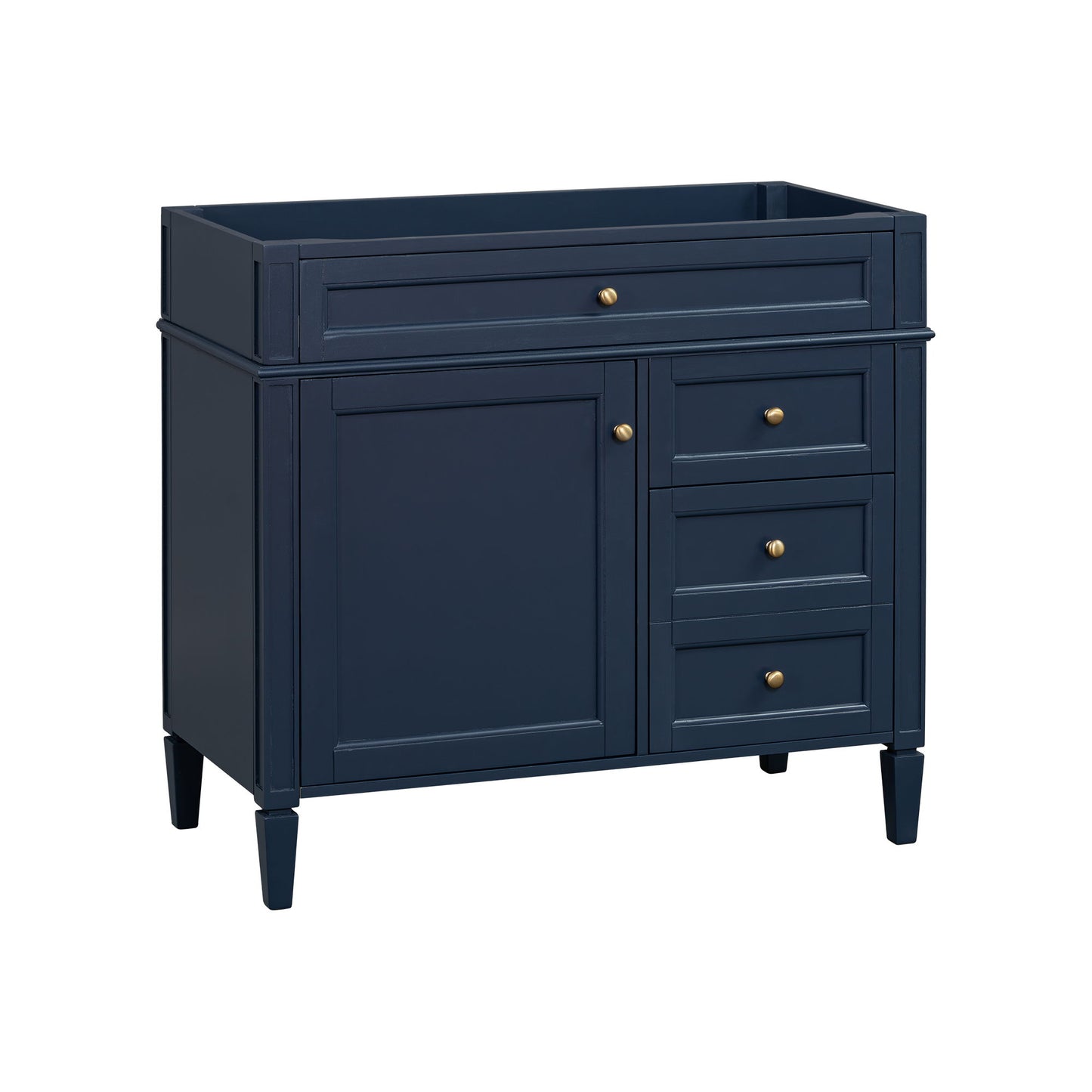 Bathroom Vanity With 2 Drawers And Tip-Out Drawer, Storage Cabinet