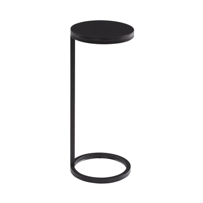 Yancey - Round Metal Accent Table - Antique Bronze