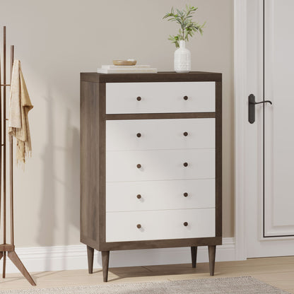 Nystrom - Mid Century Modern 5 Drawer Dresse