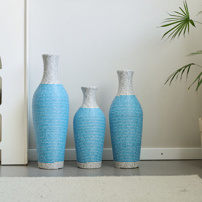 Classic And Neat Floor Vase, High Independent Flower Stand (Set of 3)