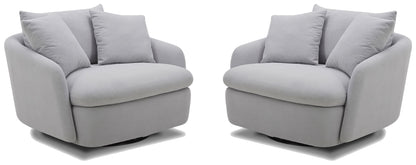 Boomer - Large Swivel Chair with 2 Pillows
