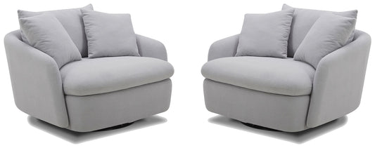 Boomer - Large Swivel Chair with 2 Pillows