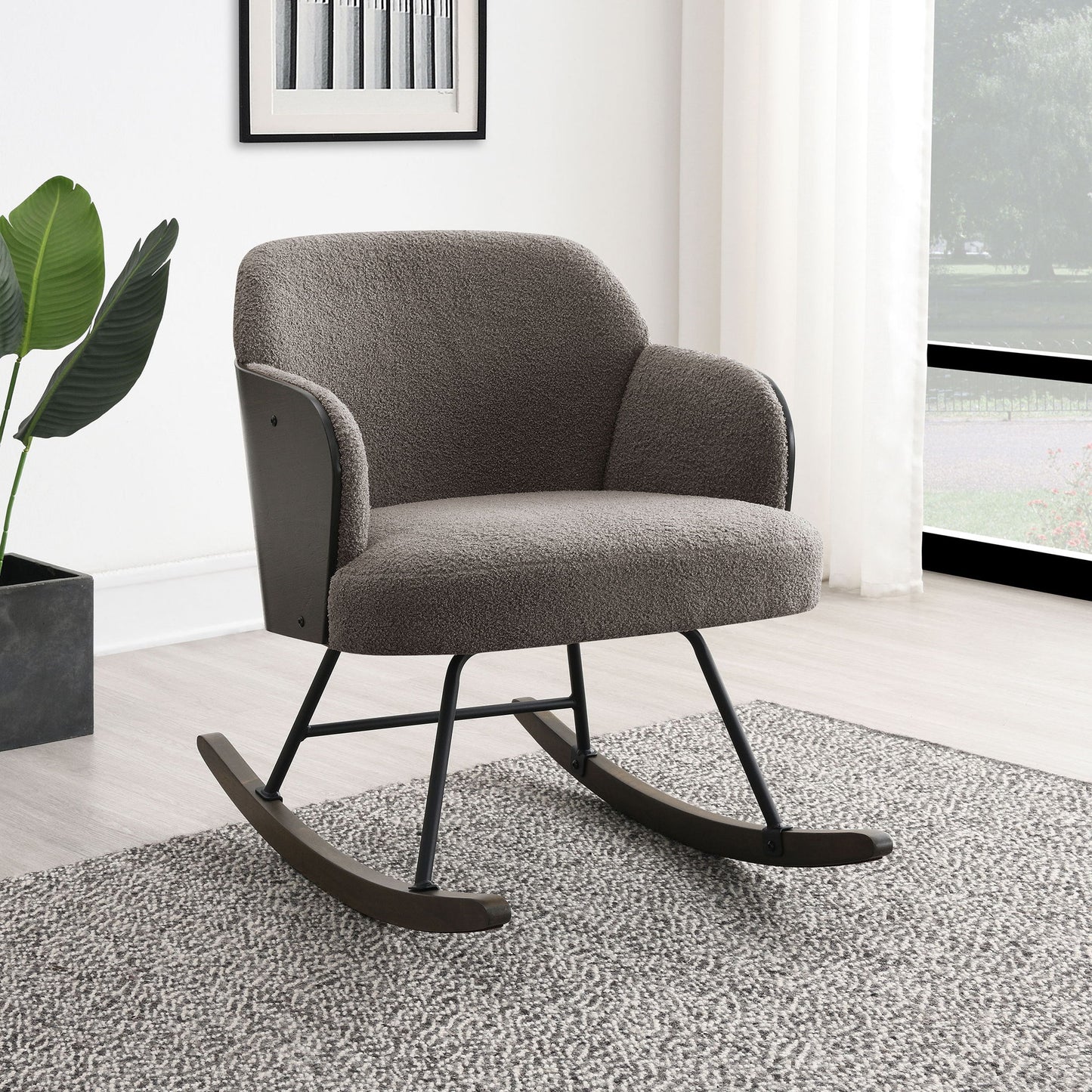 Valera - Upholstered Mid Back Rocking Chair