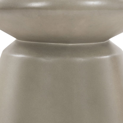 Umbre - Indoor / Outdoor Accent Stool End Table - Concrete