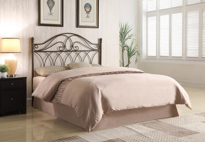 Zola - Metal Queen / Full Open Frame Headboard - Brown