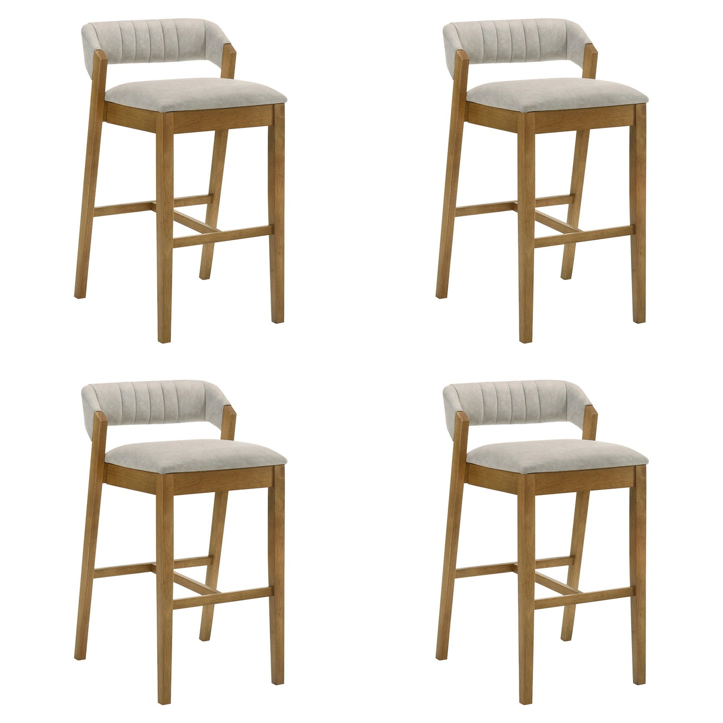 Landyn - 26" Amber Glow Counter Height Rubberwood Barstool