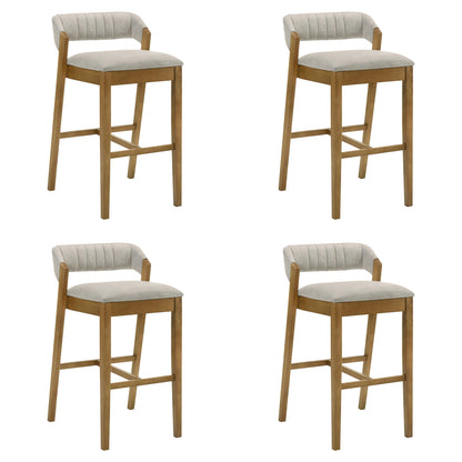 Landyn - 26" Amber Glow Counter Height Rubberwood Barstool