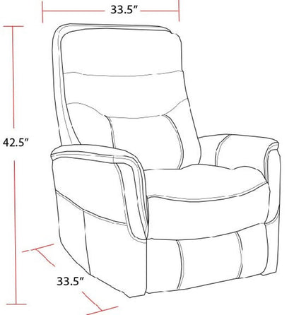 Gemini - Manual Swivel Glider Recliner