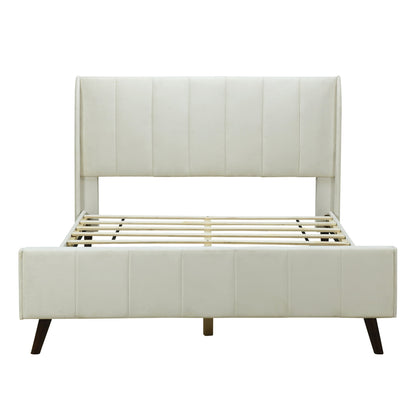 Upholstered Platform Bed Velvet