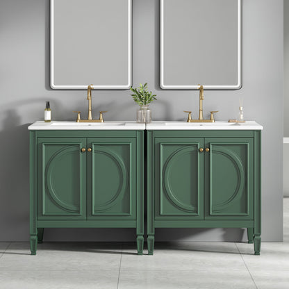 Bathroom Vanity With Sink With 2 Doors And Adjustable Shelf