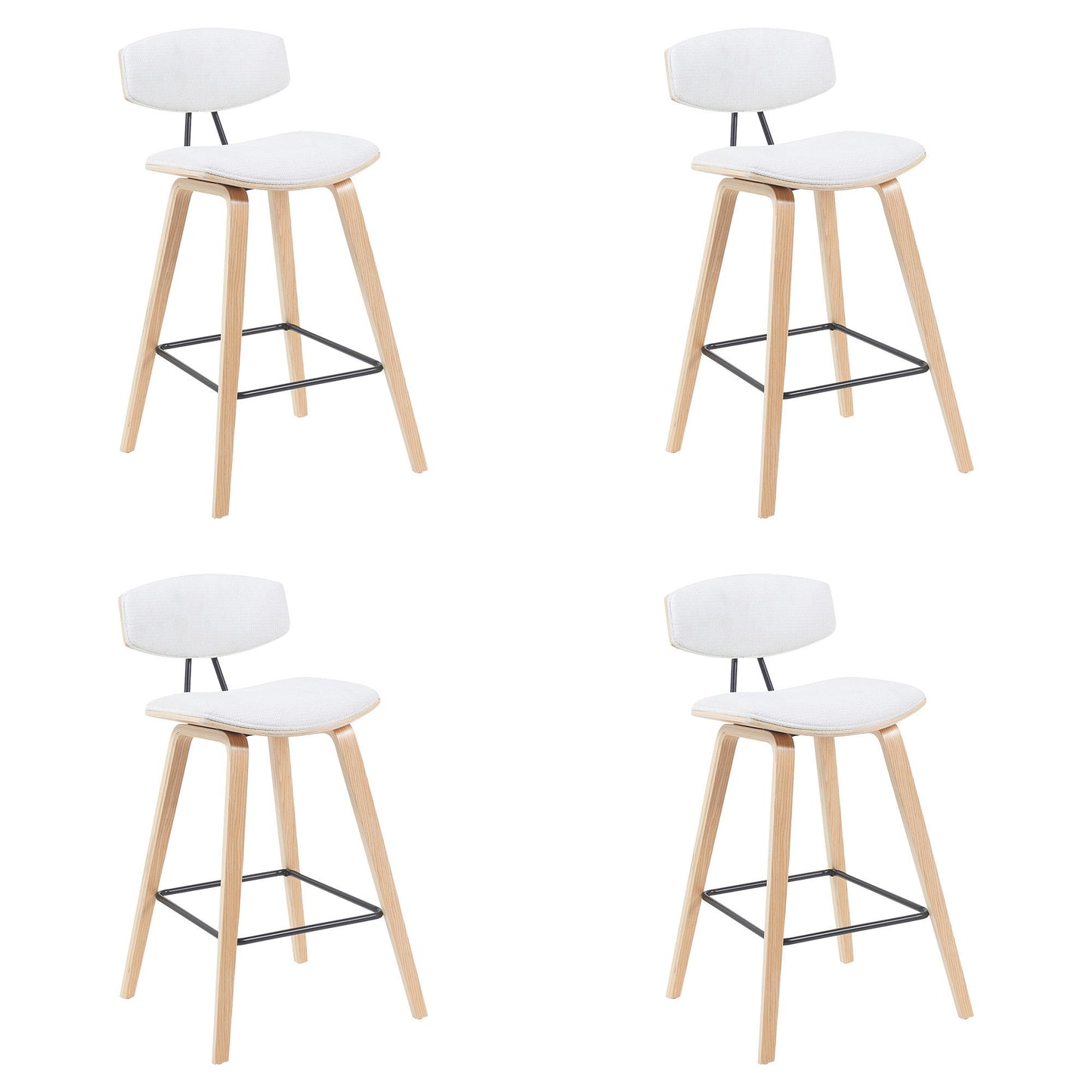 Fox - Swivel Counter Height Stool - Light Brown