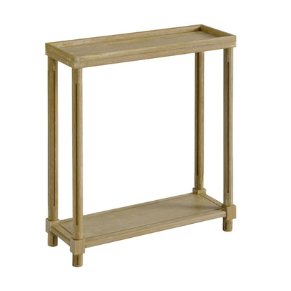 Narrow Side End Tables With Shelf (Set of 2)