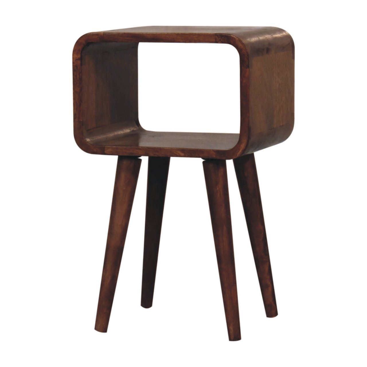 Minimalist Open Curved Nightstand