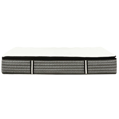 Premium 14" Queen Size Hybrid Mattress In A Box Plush Gel Memory Foam Top With Cooling Technology - Gray / White
