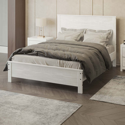 Albany - Bed Frame With Headboard, Heavy Duty Modern Rustic Design