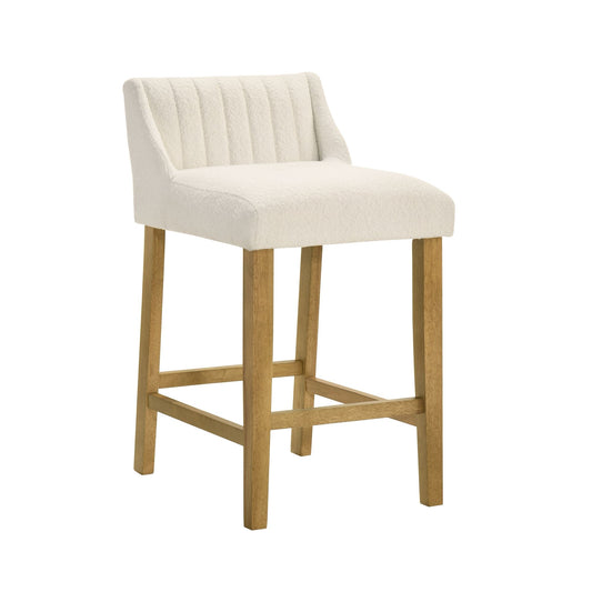 Fauna - Modern Transitional Wood Counter Height Kitchen Bar Stool