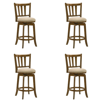 Wren - Modern Farmhouse Swivel Wood Counter Height Kitchen Bar Stool