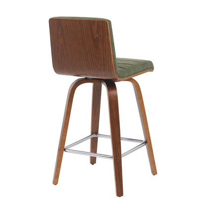 Vienna - Swivel Bar Stool - Walnut Base
