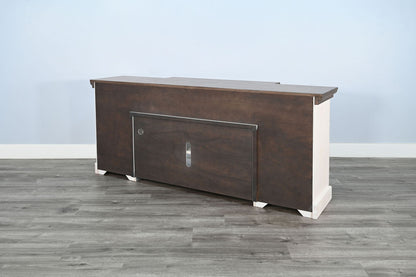 TV Console With 36" Fireplace Insert Option - White