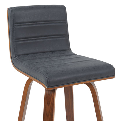 Vienna - Swivel Bar Stool - Walnut Base