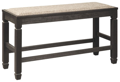 Tyler Creek - Antique Black - DBL Counter UPH Bench