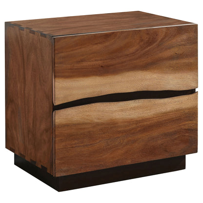 Tolt River - Queen 4 Piece Storage Bedroom Set - Walnut Brown