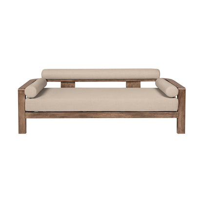 Relic - Outdoor Patio Sofa - Weathered Eucalyptus / Taupe