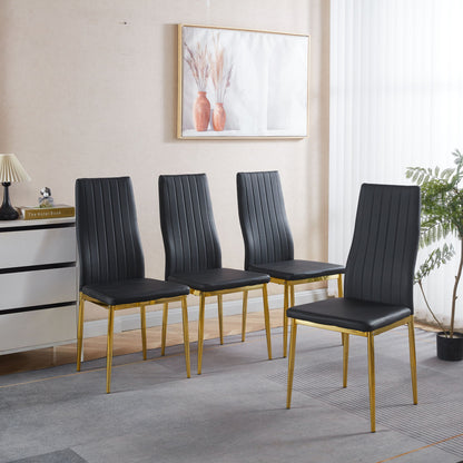 Dining Chair (Set of 4) - Golden Black