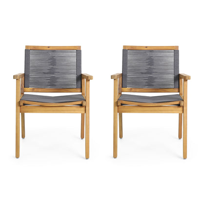 Outdoor Dining Chair (Set of 2) - Dark Gray