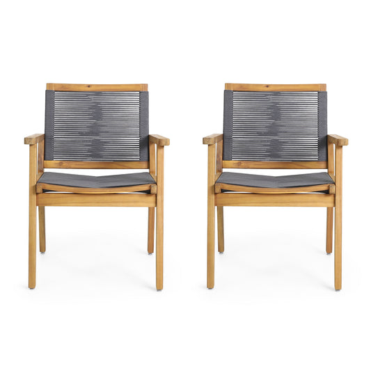 Outdoor Dining Chair (Set of 2) - Dark Gray