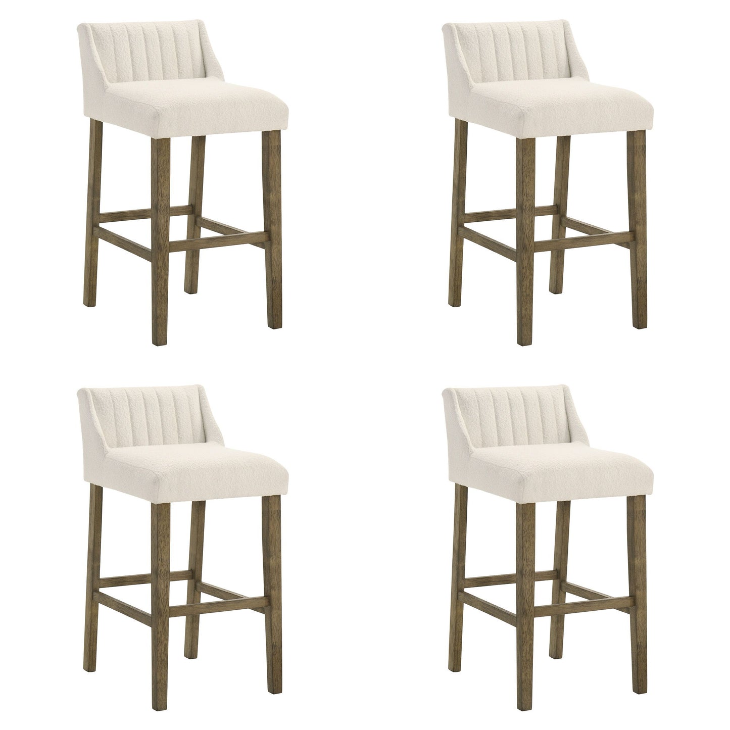 Fauna - Modern Transitional Wood Bar Height Kitchen Bar Stool