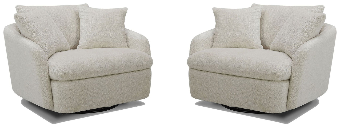 Boomer - Large Swivel Chair with 2 Pillows