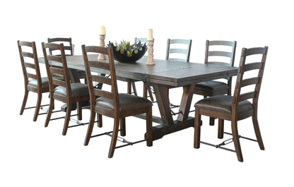 Folding Leaf Extension Dining Set