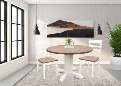 Drop Leaf Round 3 Piece Dining Set