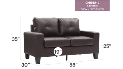Track Arm Loveseat For Cozy Spaces