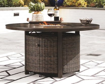 Paradise Trail - Medium Brown - Round Fire Pit Table