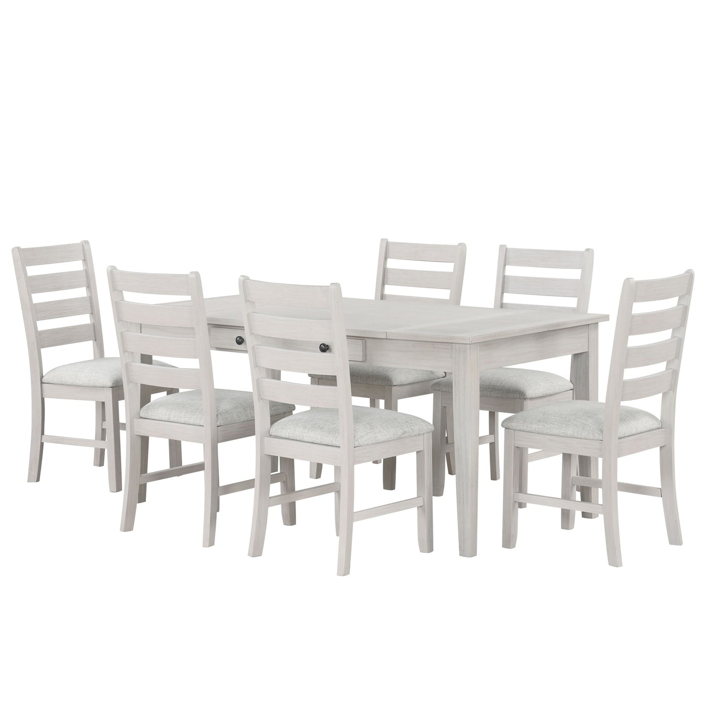 Echo - Dining Table And 6 Chairs - Driftwood