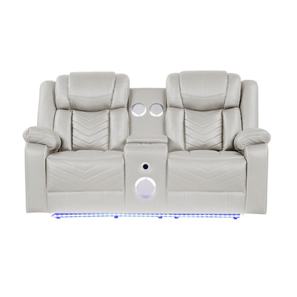 Challenger - LED Power Recliner Loveseat