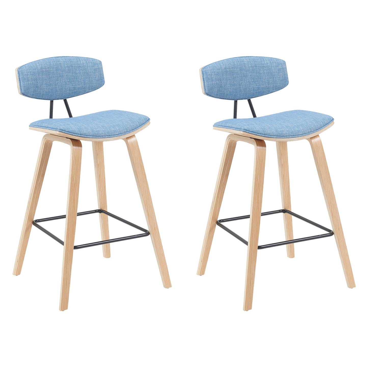 Fox - Swivel Counter Height Stool - Light Brown