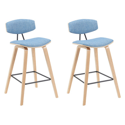 Fox - Swivel Counter Height Stool - Light Brown