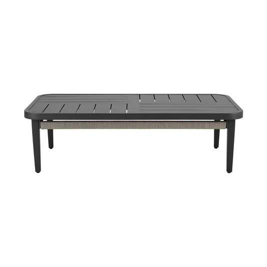 Zella - Rectangular Coffee Table - Charcoal / Light Gray
