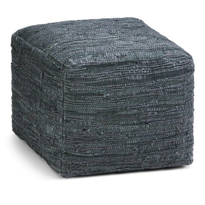 Fredrik - Handcrafted Square Pouf