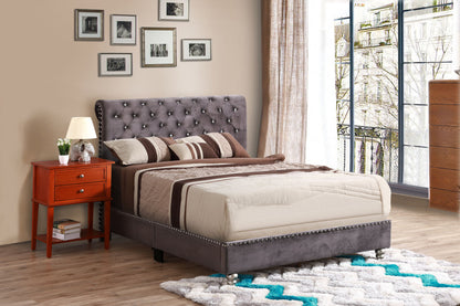 Elegant Transitional Upholstered Bed