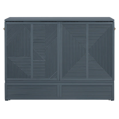 Murphy Bed With Large Drawer, USB Ports And Outlets