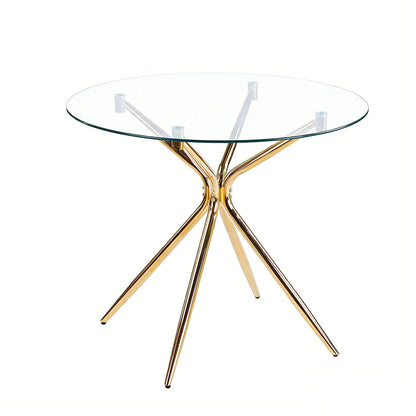 Compact Dining Table With Glass Top