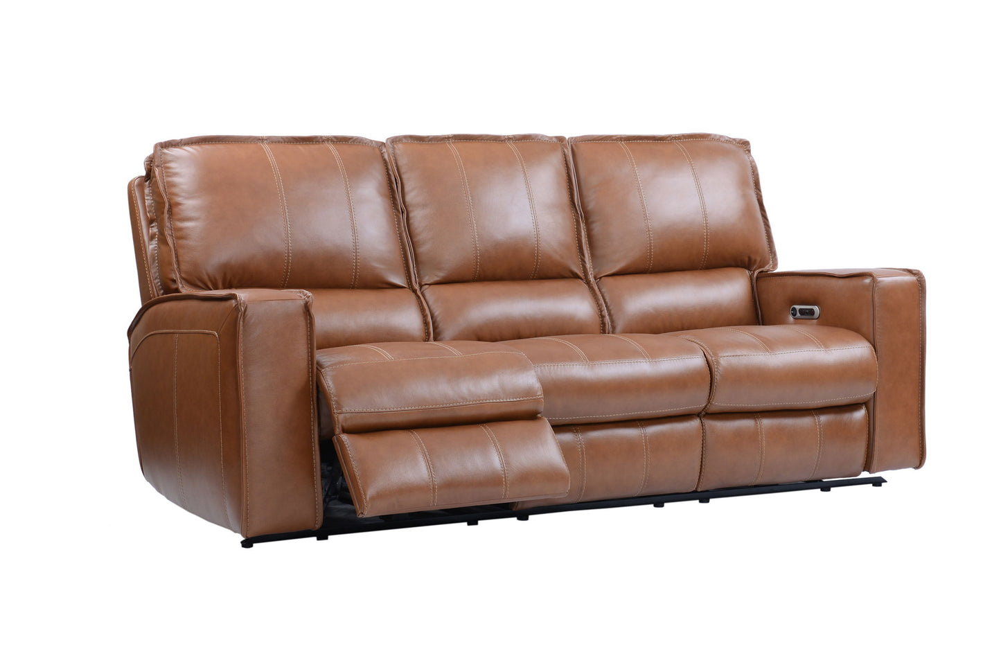 Rockford - Triple Power Reclining Reclining Sofa - Verona Saddle