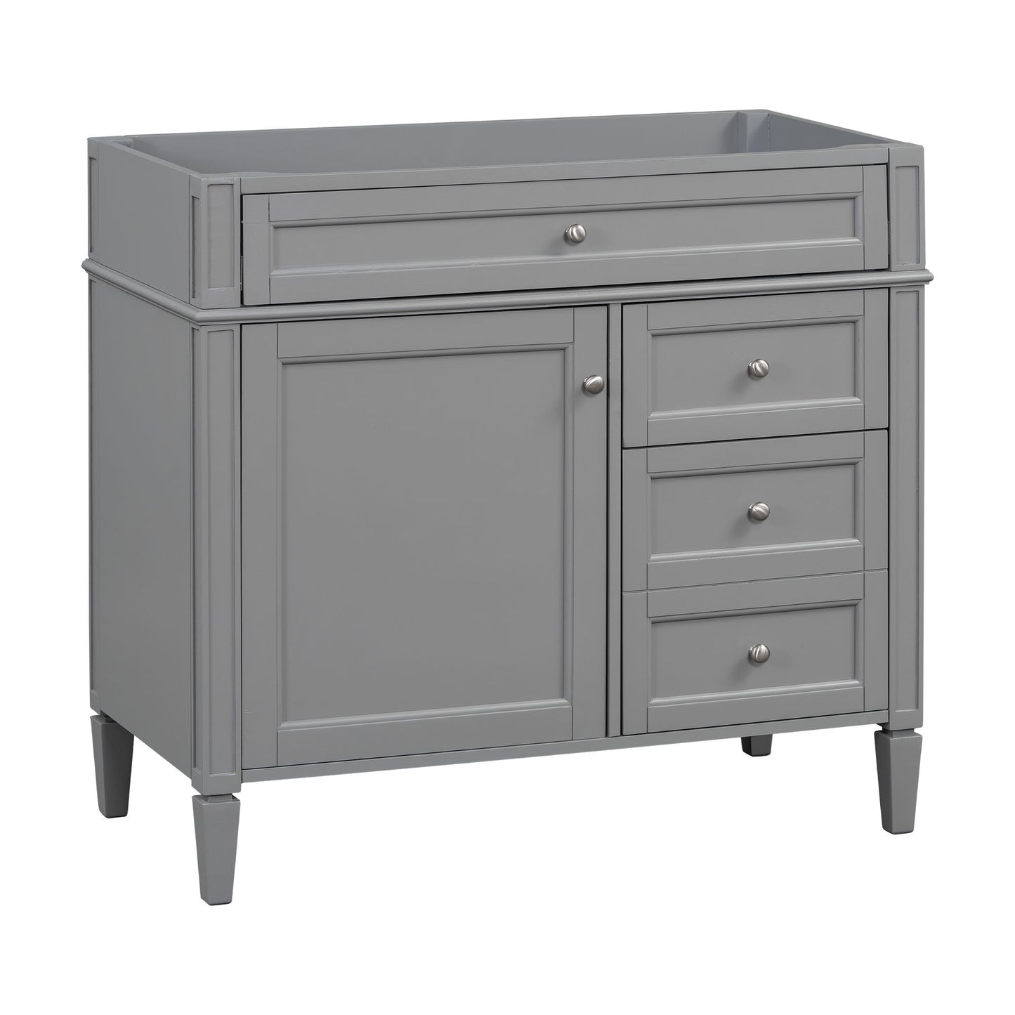 Bathroom Vanity With 2 Drawers And Tip-Out Drawer, Storage Cabinet