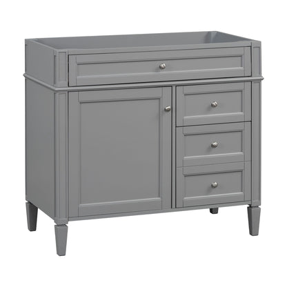 Bathroom Vanity With 2 Drawers And Tip-Out Drawer, Storage Cabinet
