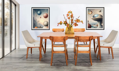Mid-Century Wood Dining Set